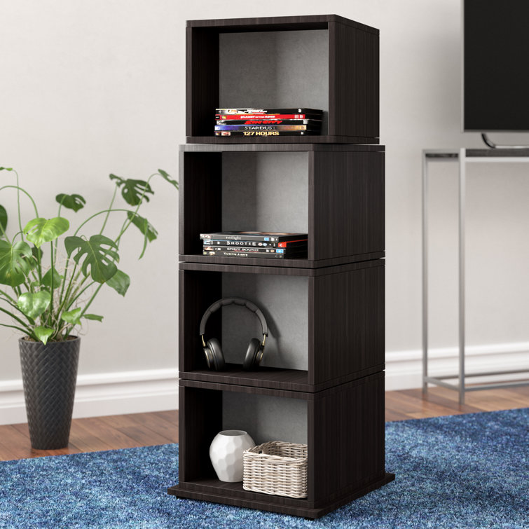 Ebern Designs Rotating Multimedia Cube Storage Tower & Reviews Wayfair